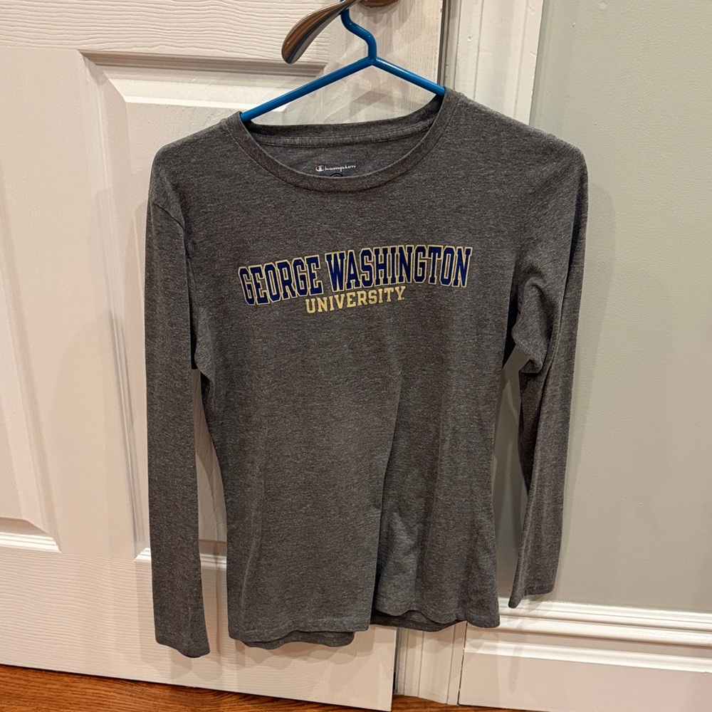 George Washington University Gray Long Sleeve Shirt